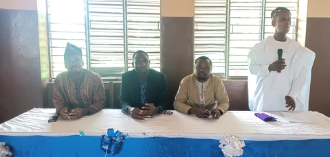 the president of association and delegation from Cotonou